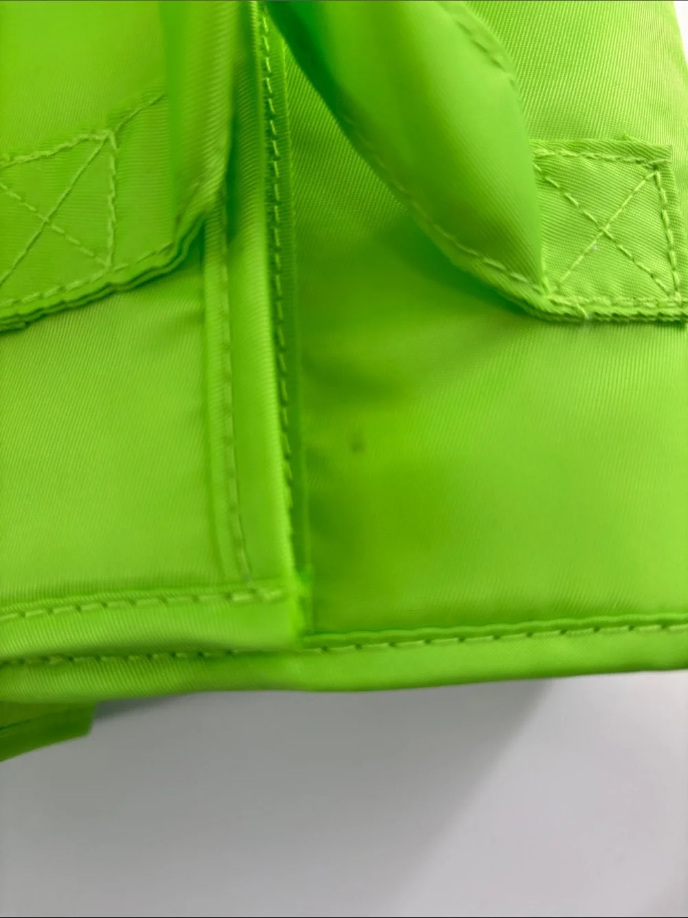 Joy Mangano Bright Lime Green Nesting Cosmetic Bag Set